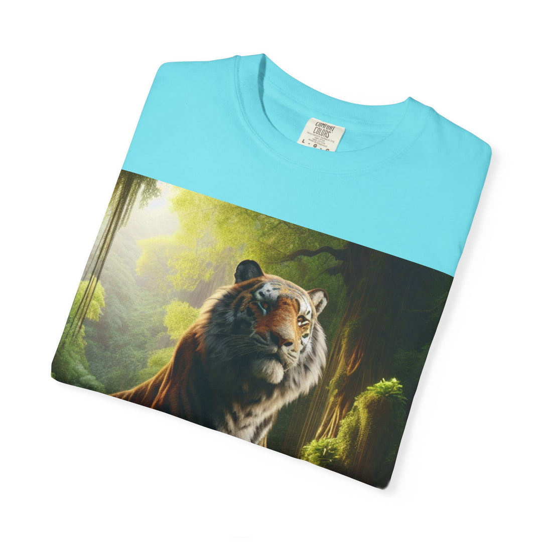 Majestic Tiger Unisex Garment-Dyed T-Shirt