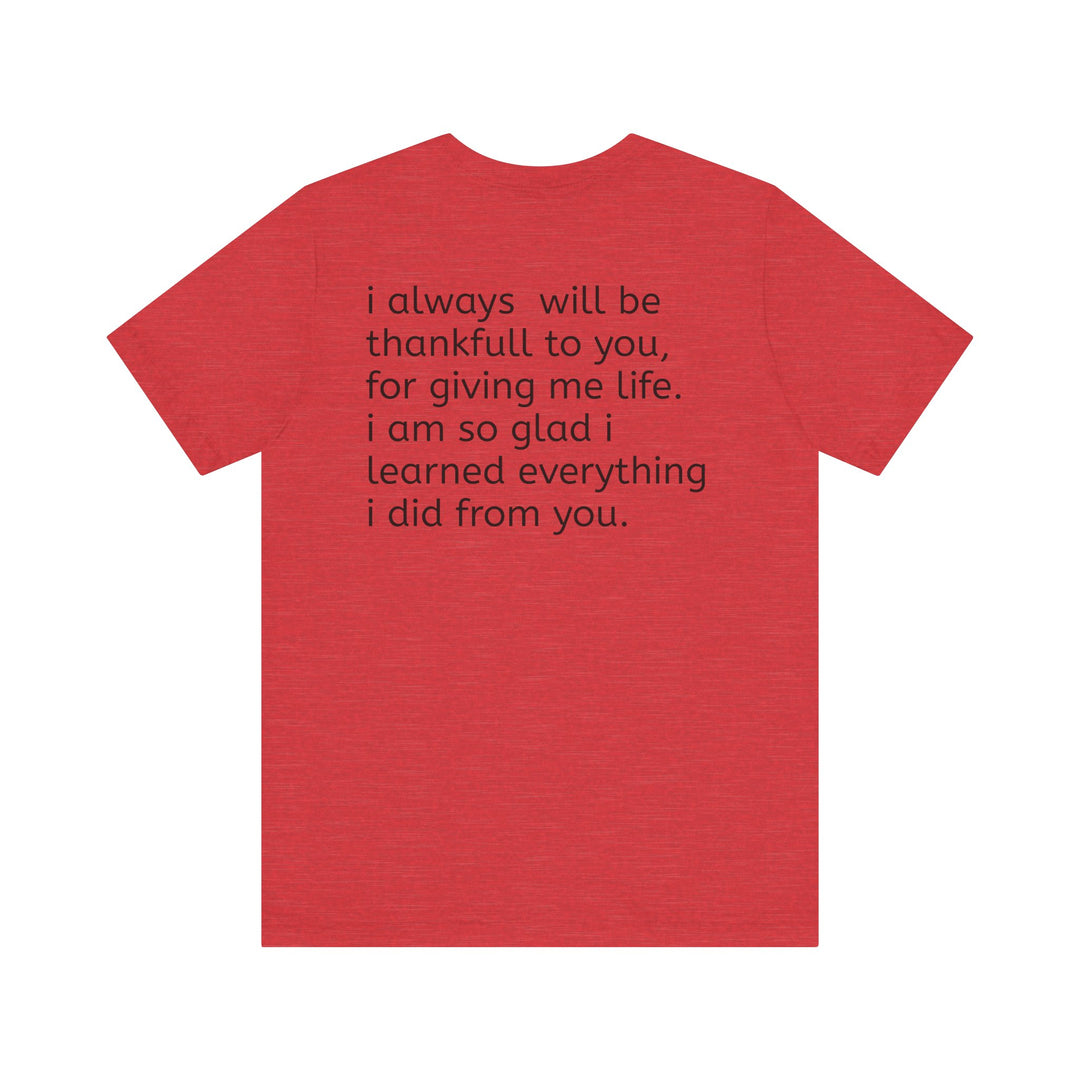 Love You Mom Short Sleeve Tee - Thankful Gift for Mother's Day