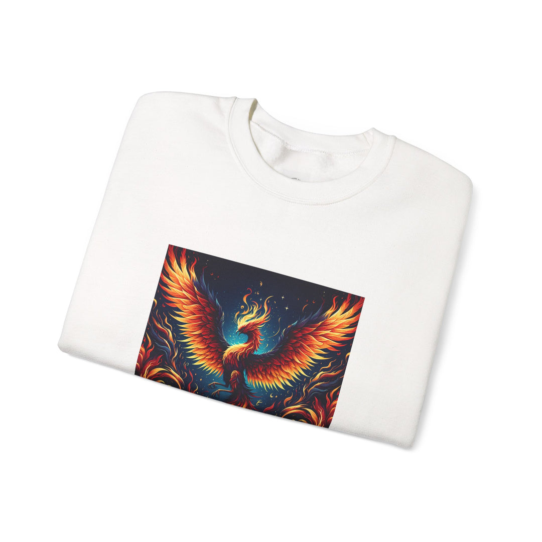 Fiery Phoenix Sweatshirt - Cozy Unisex Crewneck, Gift for Art Lovers