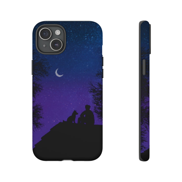 Starry Night Phone Case for Dog Lovers