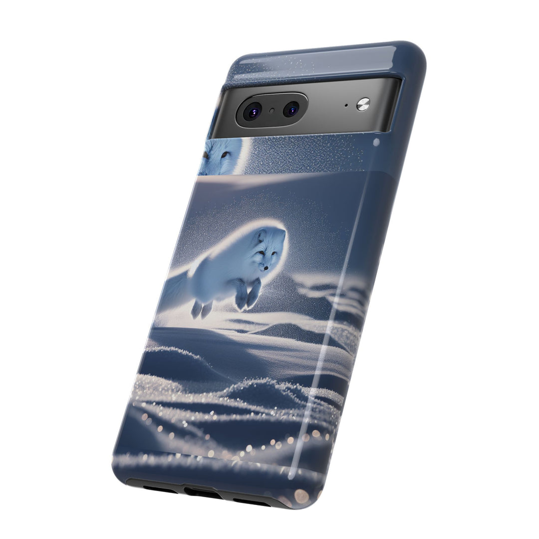 Cute Arctic Fox Phone Case – Tough Protective Cover for Animal Lovers