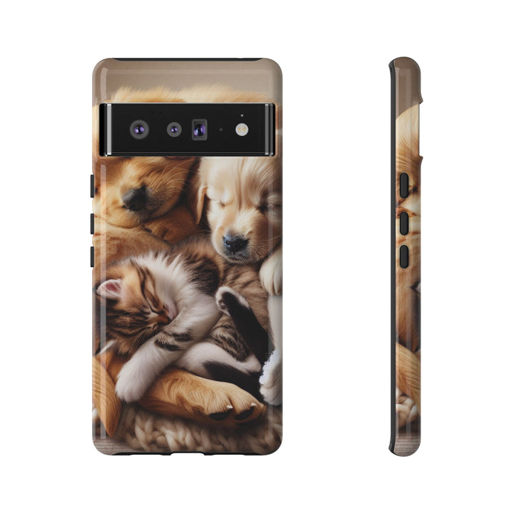 Cute Pets Phone Case - Adorable Dog and Cat Design for Animal Lovers