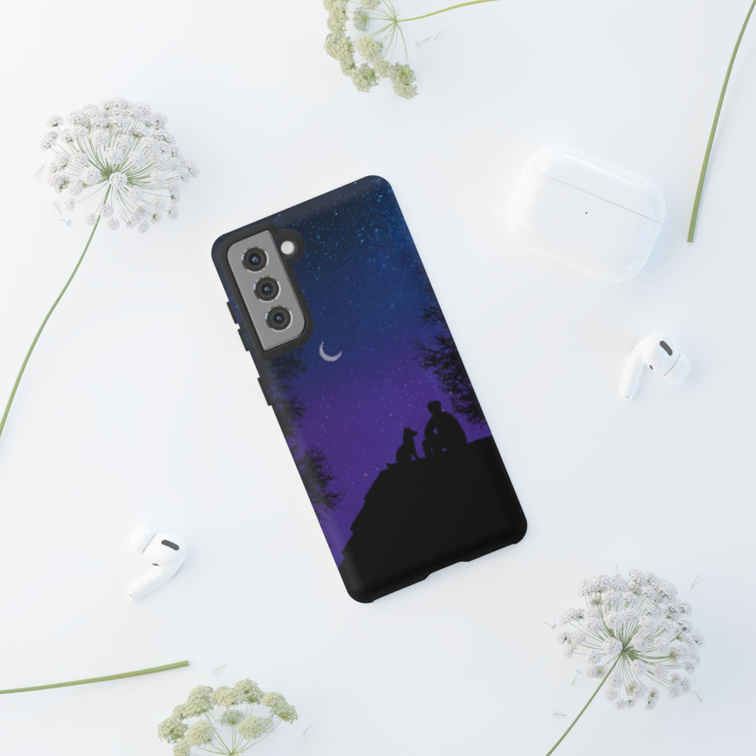 Starry Night Phone Case for Dog Lovers