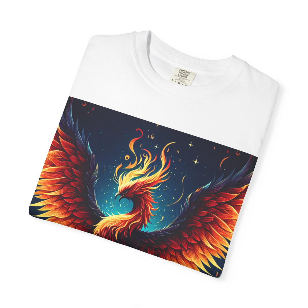 Phoenix Fire Unisex T-Shirt - Artistic Flame Design, Graphic Tee, Trendy Apparel, Gift for Art Lovers, Summer Fashion