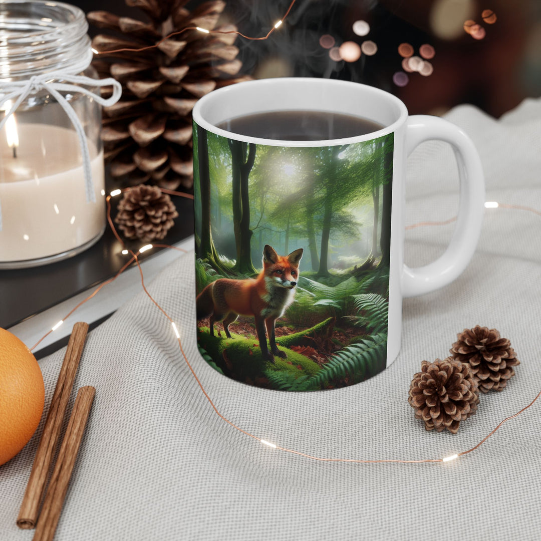 Fox Forest Ceramic Mug - Nature Lover Gift (11oz & 15oz)