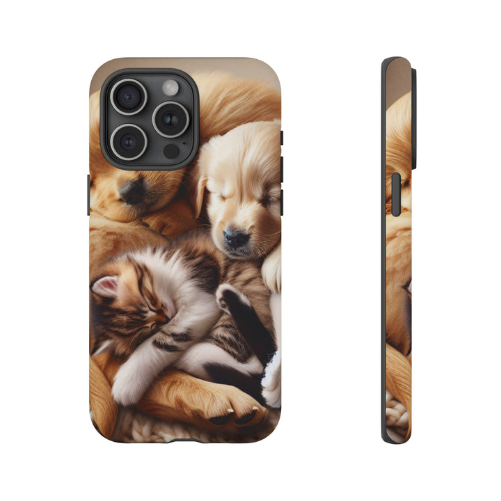 Cute Pets Phone Case - Adorable Dog and Cat Design for Animal Lovers