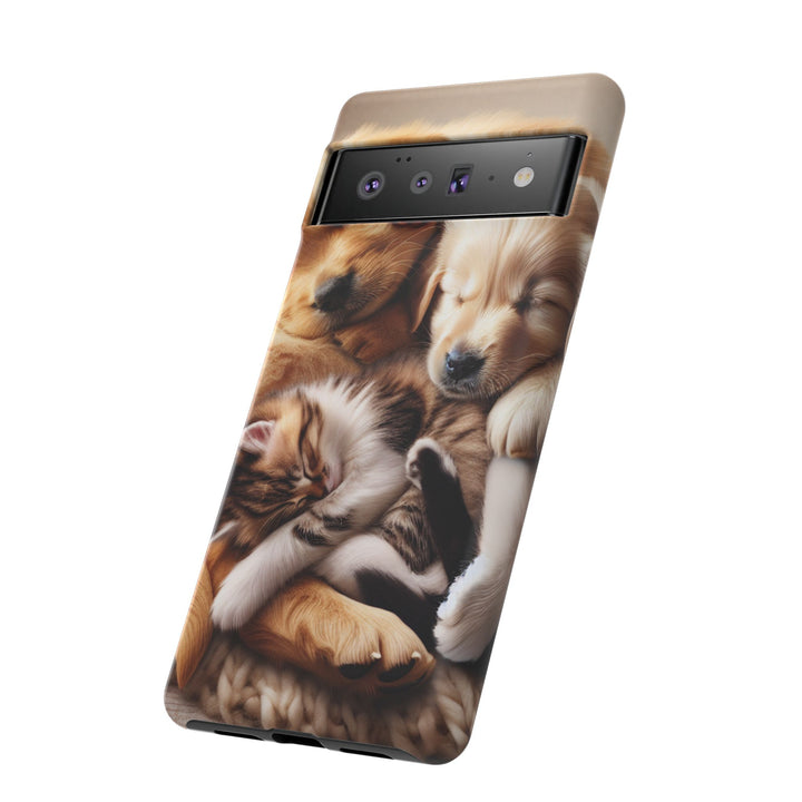 Cute Pets Phone Case - Adorable Dog and Cat Design for Animal Lovers