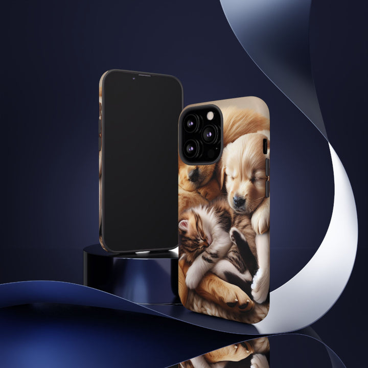 Cute Pets Phone Case - Adorable Dog and Cat Design for Animal Lovers