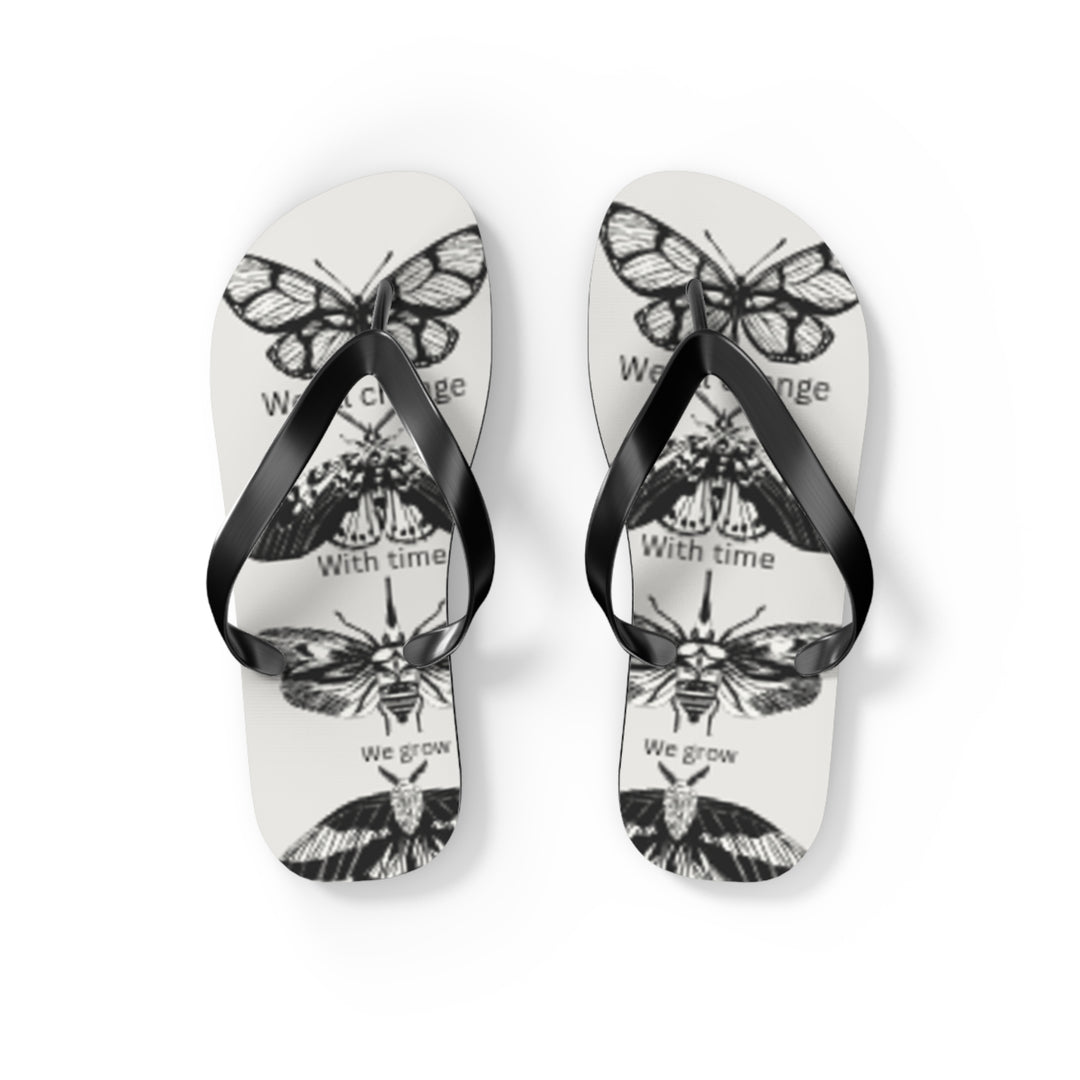 Inspirational Butterfly Flip Flops - Embrace Change and Growth