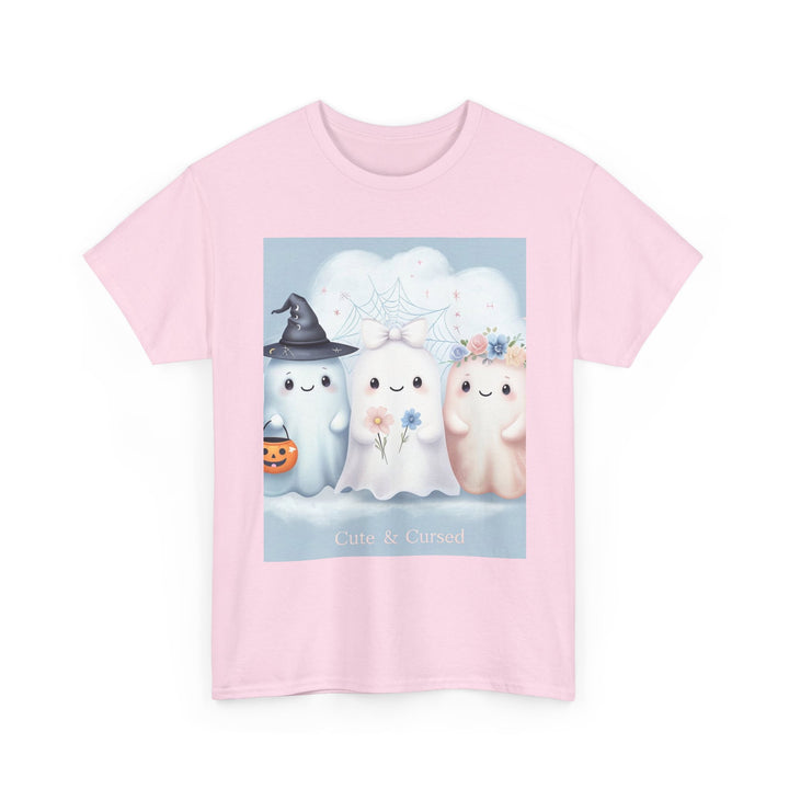 Cute Ghosts Unisex T-Shirt, Halloween Tee, Spooky Costume Shirt, Cute Kawaii Apparel, Gift for Ghost Lovers, Cozy Cotton Top