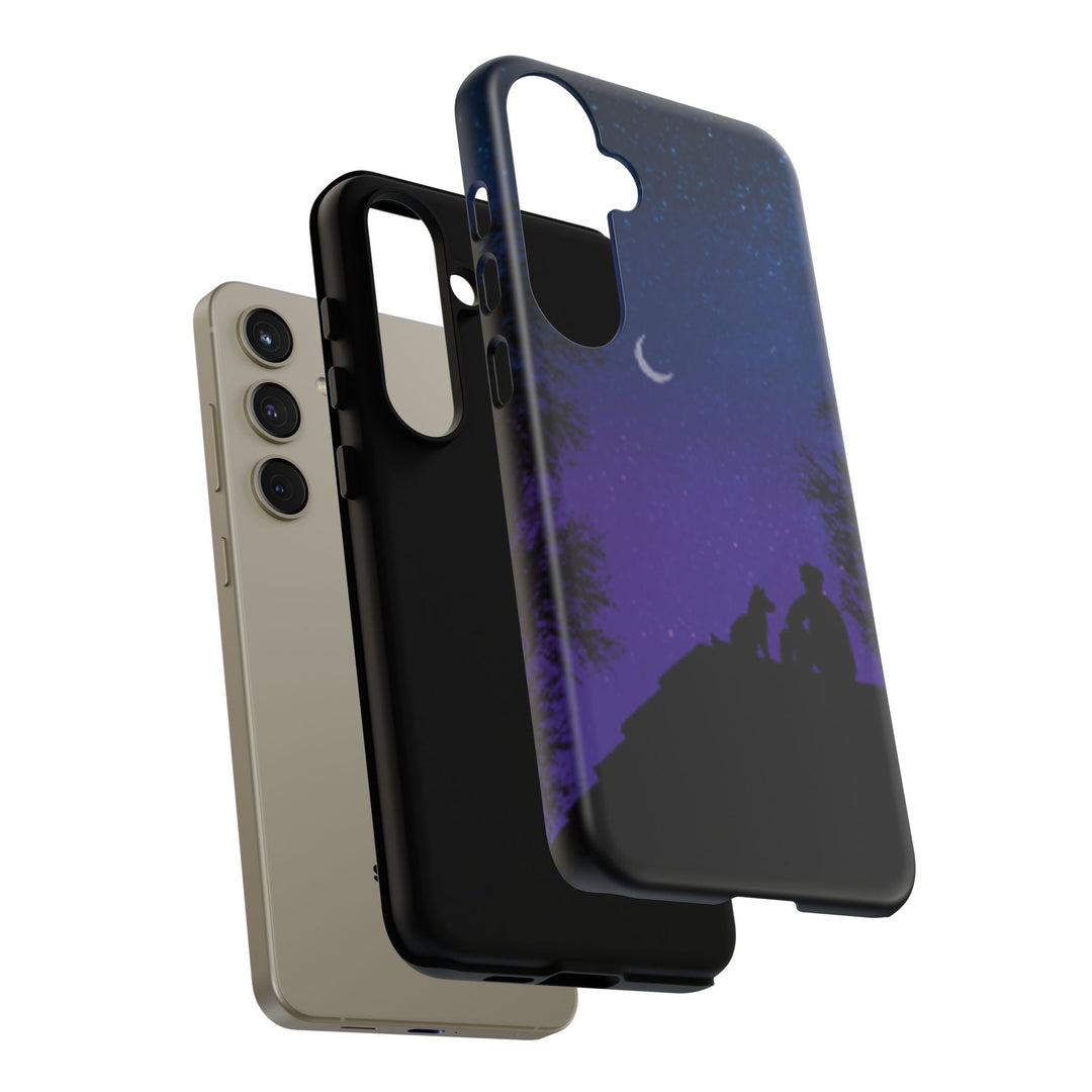 Starry Night Phone Case for Dog Lovers