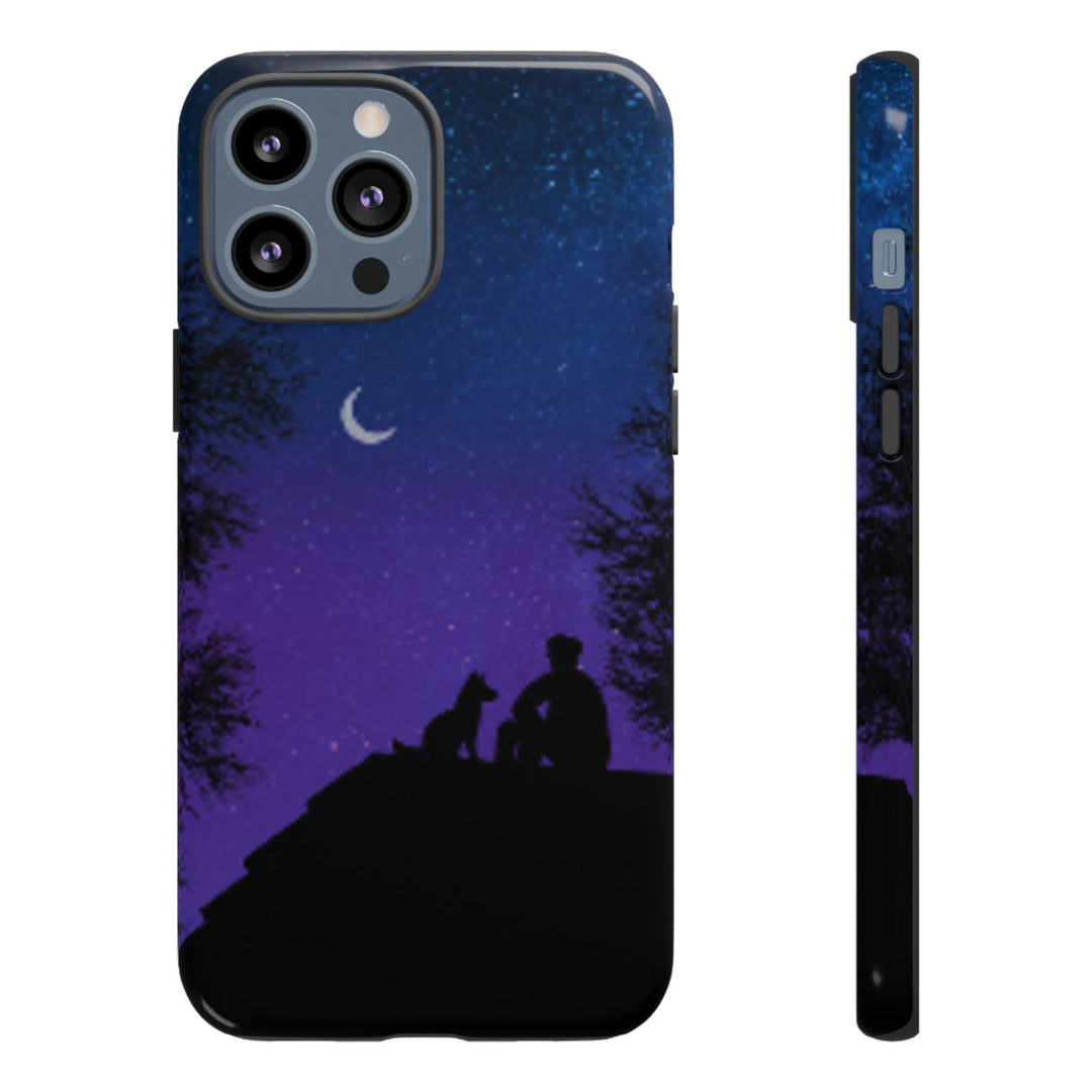 Starry Night Phone Case for Dog Lovers