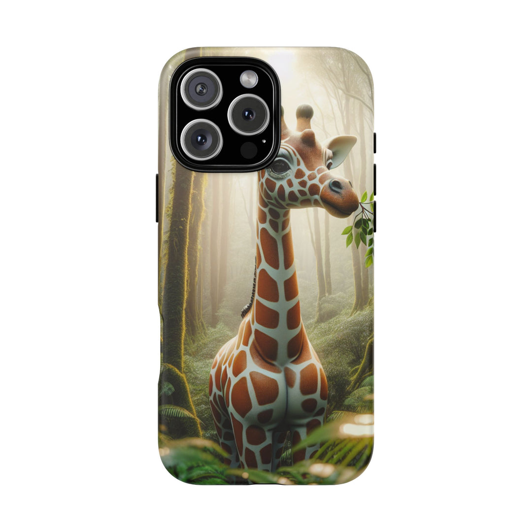 Giraffe Tough Phone Case - Cute Animal Design for Nature Lovers