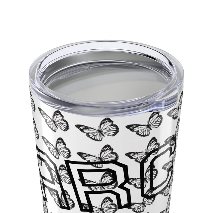 Butterfly Pattern 20oz Tumbler – Stylish Travel Mug for Nature Lovers