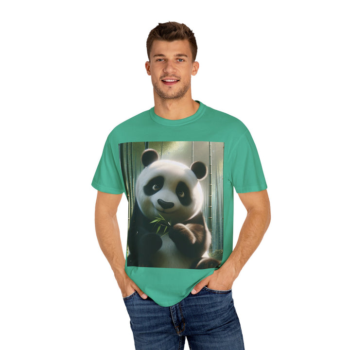Cute Panda Unisex Garment-Dyed T-Shirt | Casual Animal Lover Tee