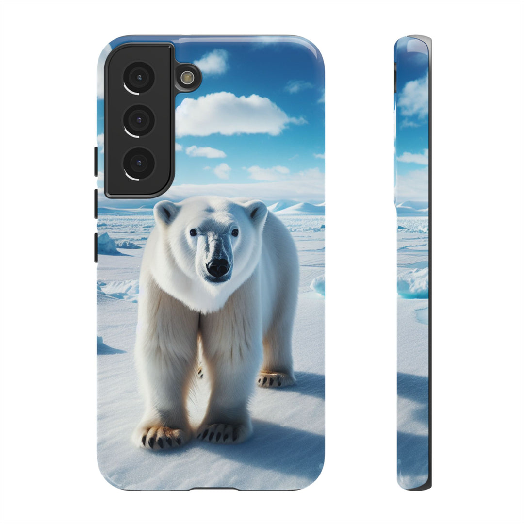 Polar Bear Tough Phone Case - Durable Protector with Arctic Design