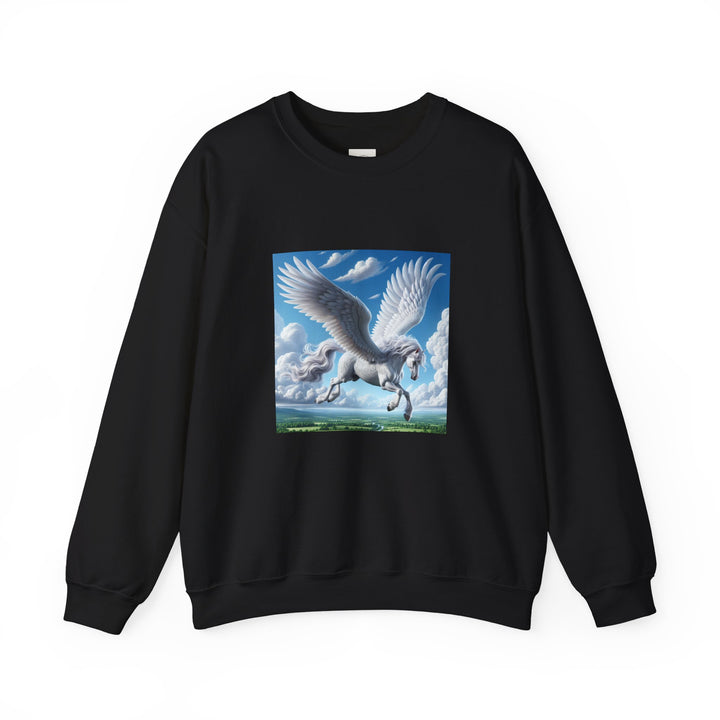 Mythical Pegasus Crewneck Sweatshirt, Cozy Unicorn Gift, Fantasy Apparel, Perfect for Fall, Unique Unisex Sweatshirt