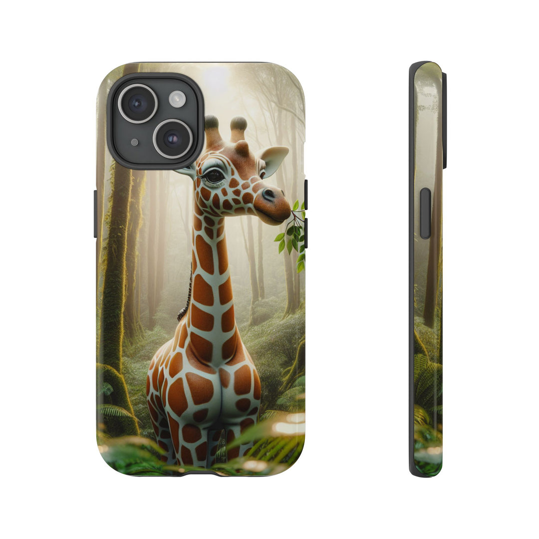 Giraffe Tough Phone Case - Cute Animal Design for Nature Lovers