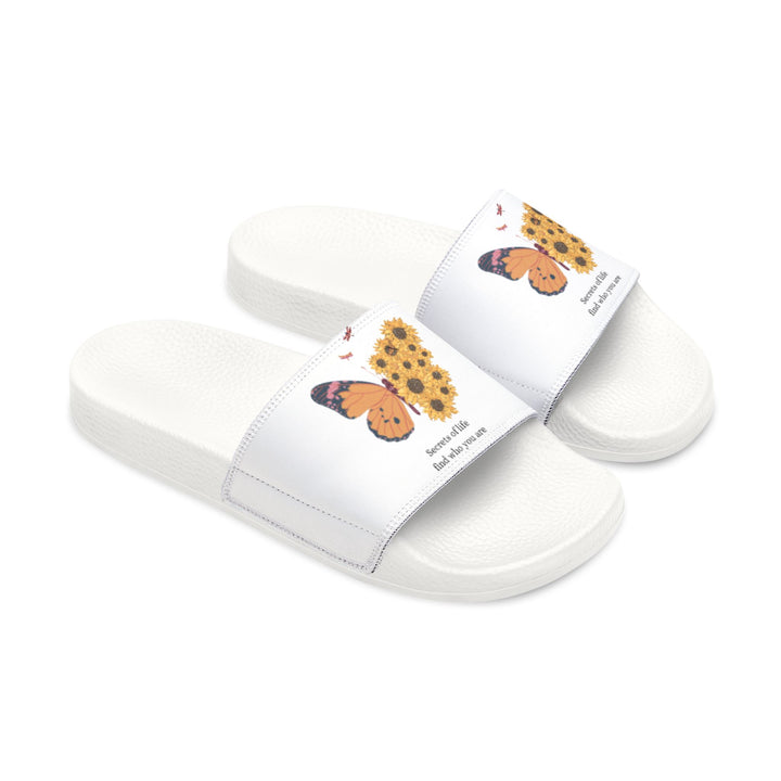 Women's Butterfly & Sunflower Slide Sandals - Comfortable Summer Footwear