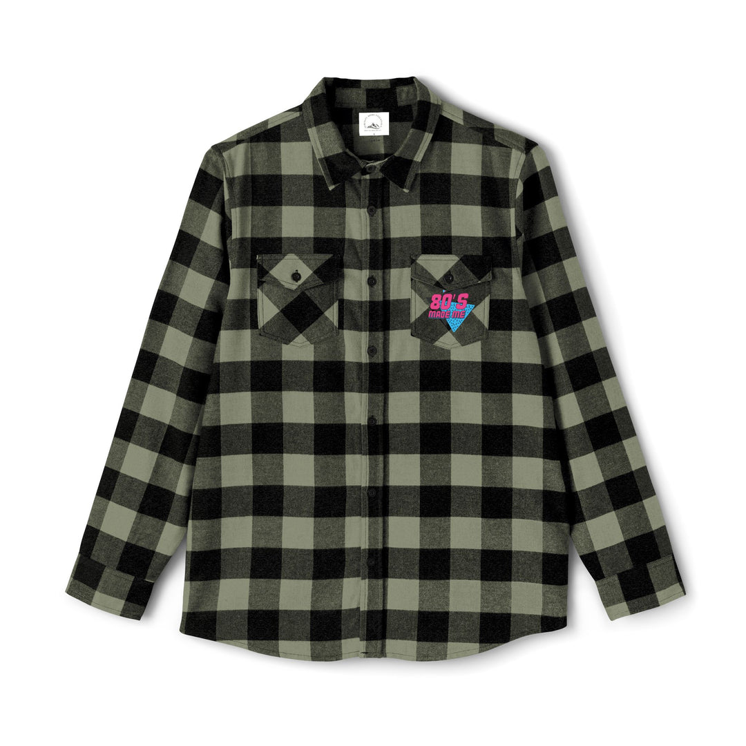80s Inspired Unisex Flannel Shirt - Retro Cozy Casual Wear
