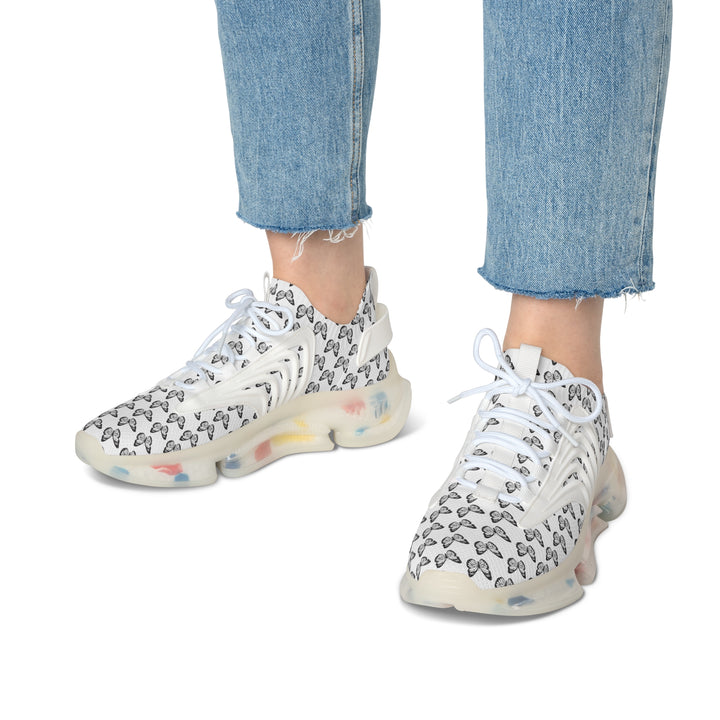 Butterfly Pattern Women's Mesh Sneakers - Lightweight and Stylish Athletic Shoes