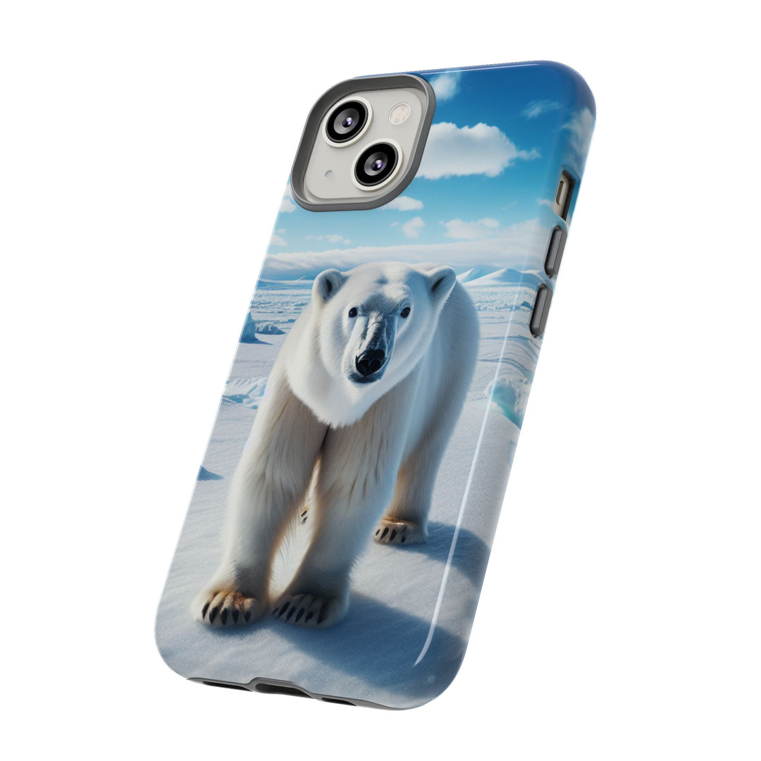 Polar Bear Tough Phone Case - Durable Protector with Arctic Design