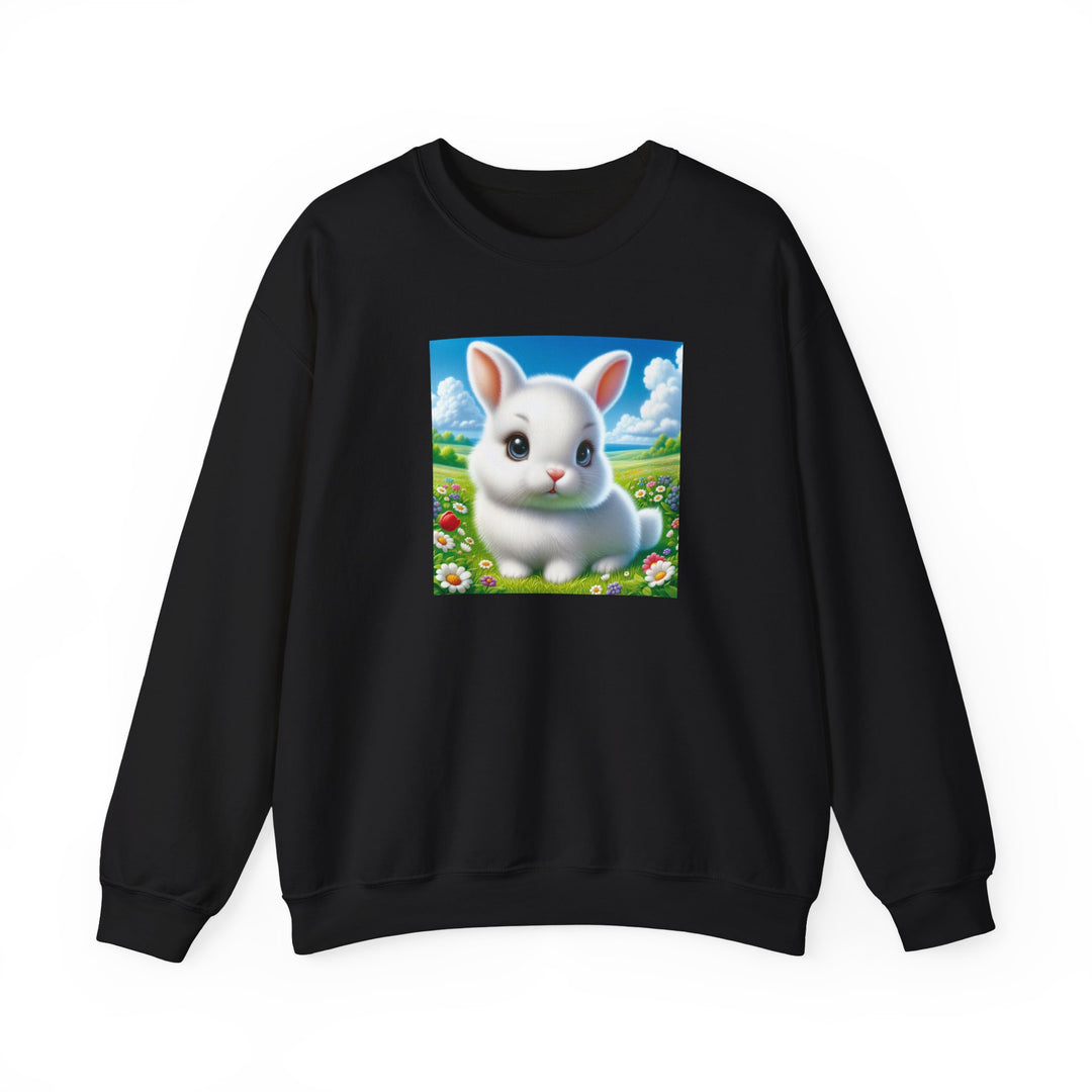Cute Bunny Design Crewneck Sweatshirt, Cozy Sweatshirt, Spring Fashion, Easter Gift, Unisex Pullover, Animal Lover Apparel