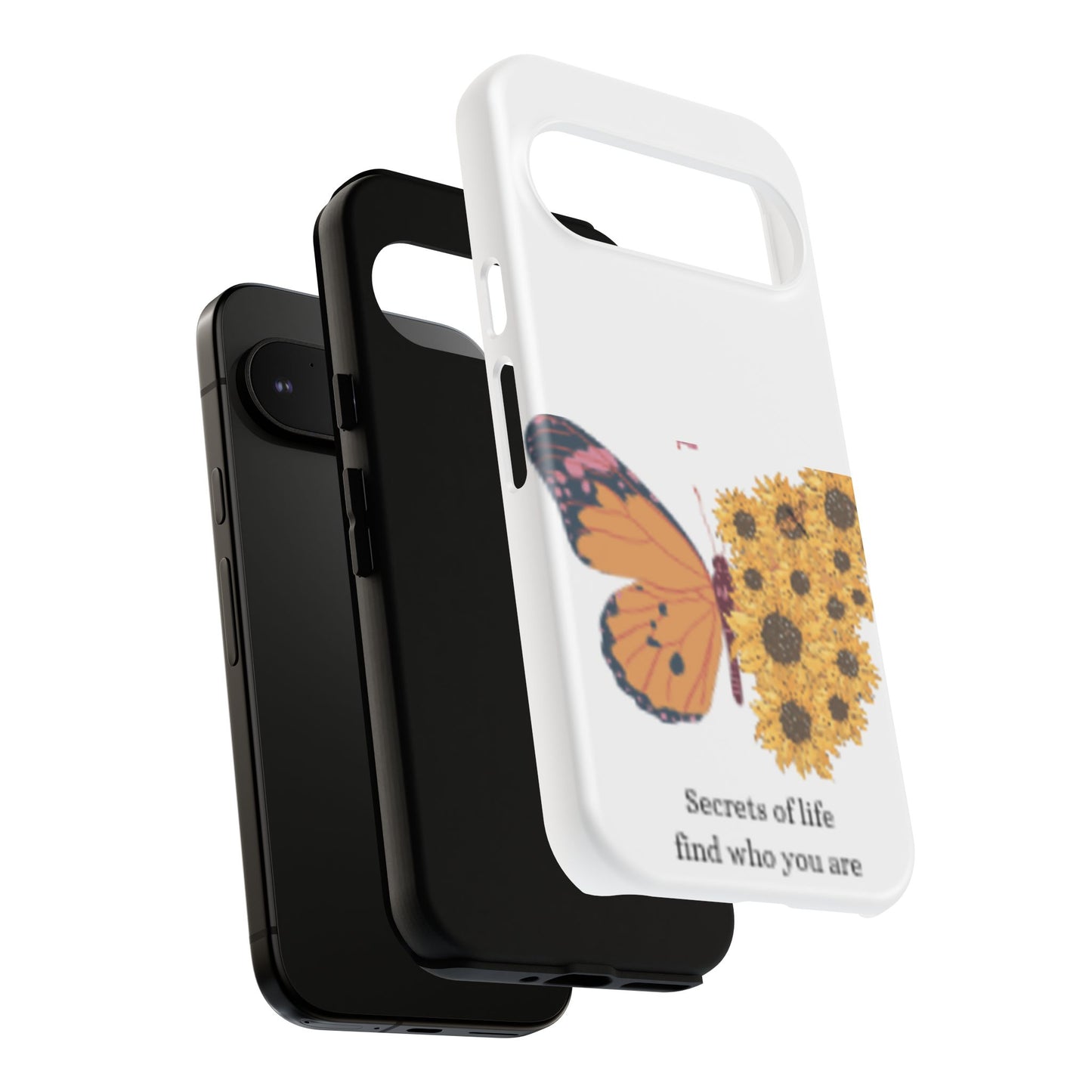 Butterfly & Sunflower Phone Case - "Secrets of Life" Design