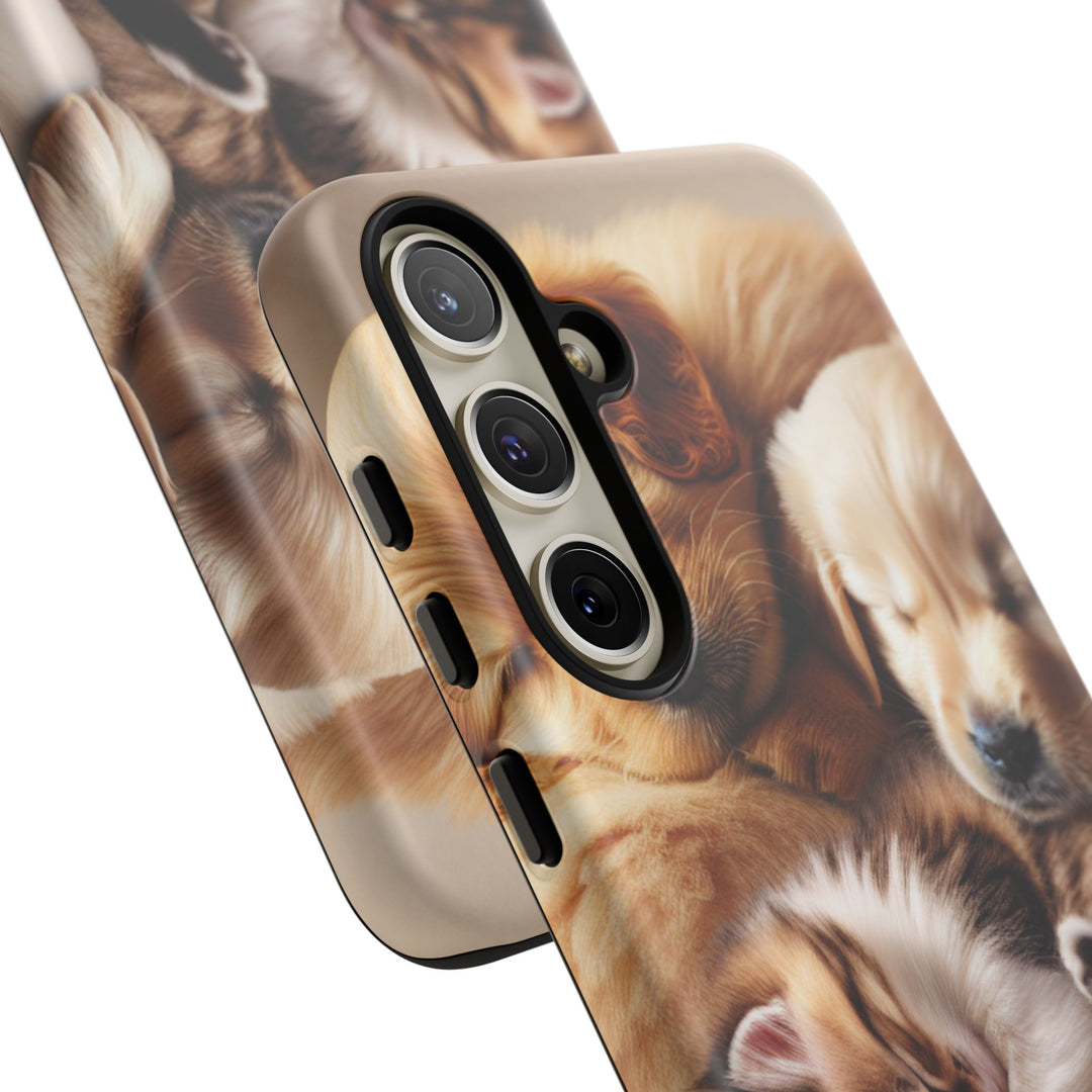 Cute Pets Phone Case - Adorable Dog and Cat Design for Animal Lovers