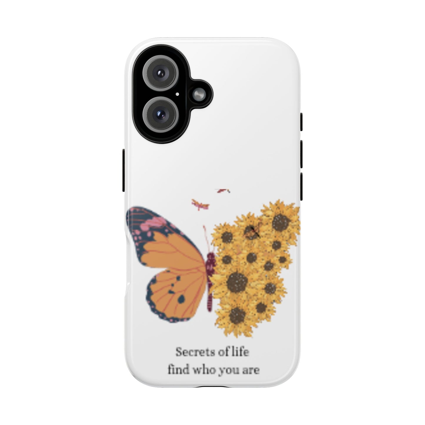 Butterfly & Sunflower Phone Case - "Secrets of Life" Design