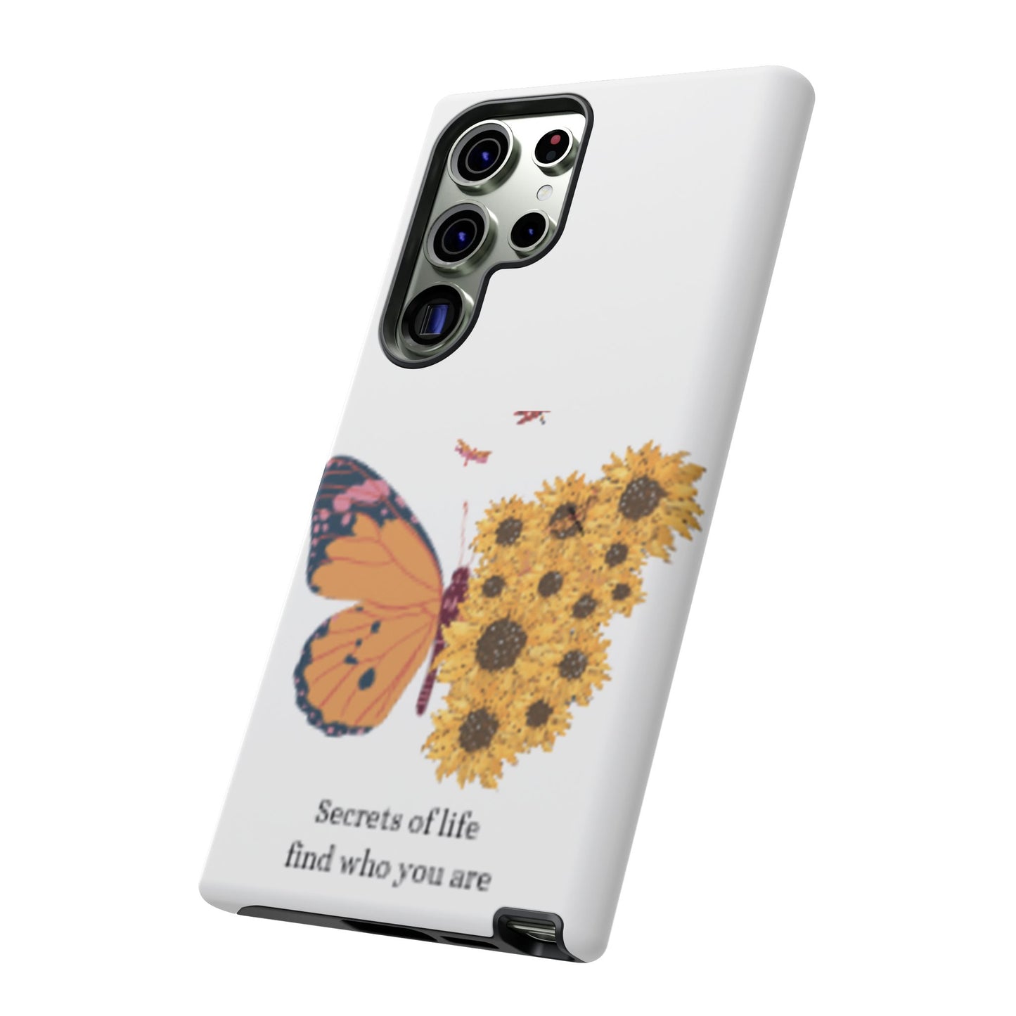 Butterfly & Sunflower Phone Case - "Secrets of Life" Design