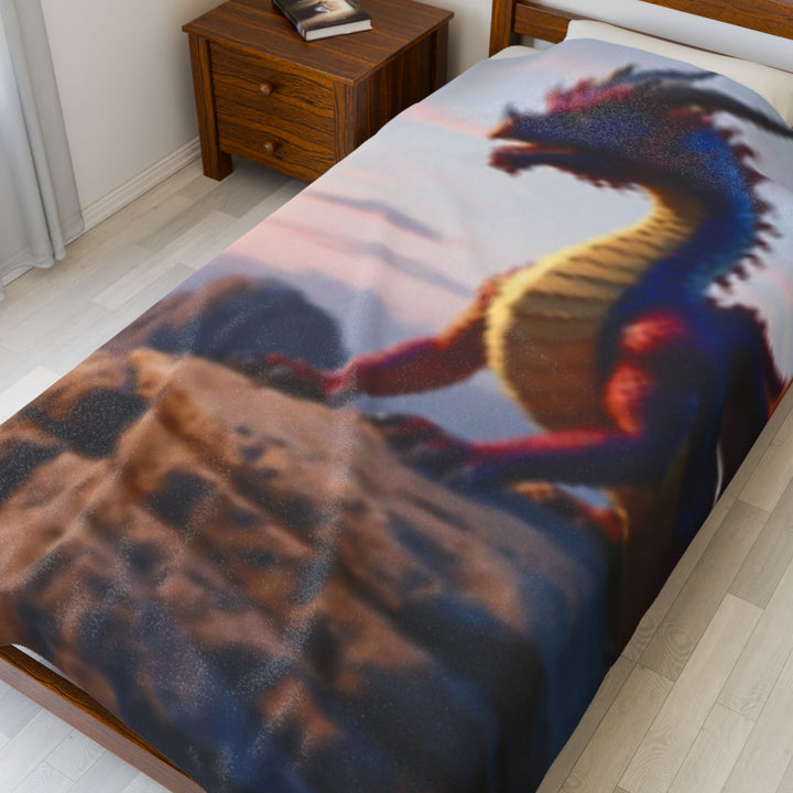 Velveteen Plush Blanket, dragon