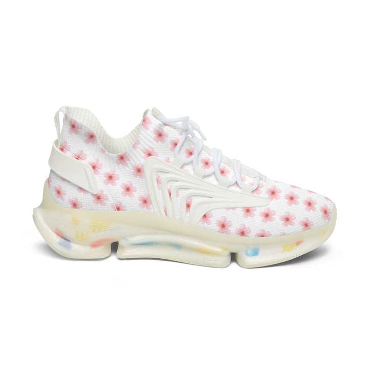 Women's Floral Mesh Sneakers - Lightweight Comfort for Active Lifestyle