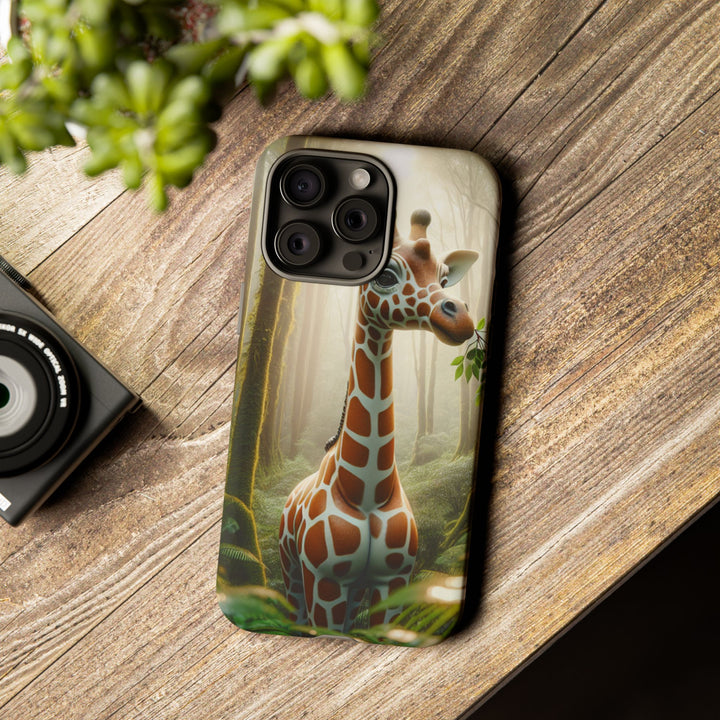 Giraffe Tough Phone Case - Cute Animal Design for Nature Lovers