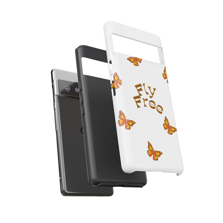 Stylish Phone Case | 'Fly Free' Butterfly Design | Unique Tough Cases