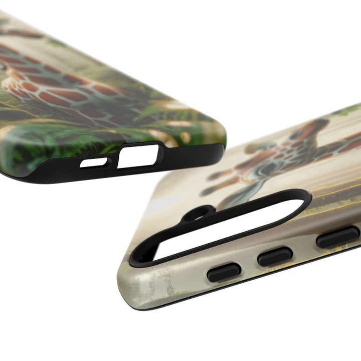 Giraffe Tough Phone Case - Cute Animal Design for Nature Lovers