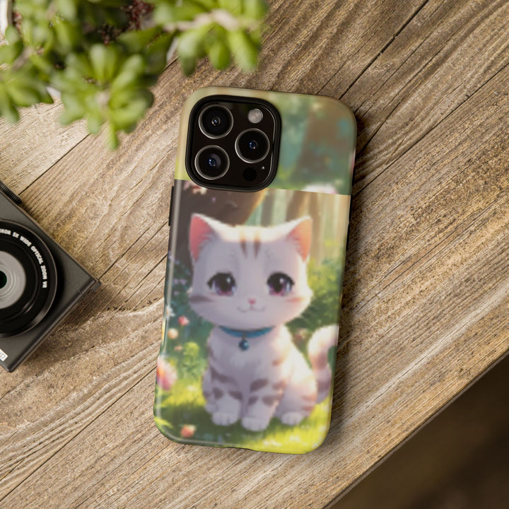 Cute Ai Cat Phone Case - Tough Protection with Floral Design for Cat Lovers