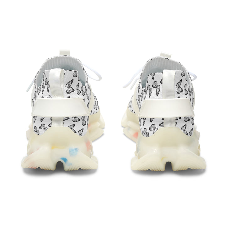 Butterfly Pattern Women's Mesh Sneakers - Lightweight and Stylish Athletic Shoes