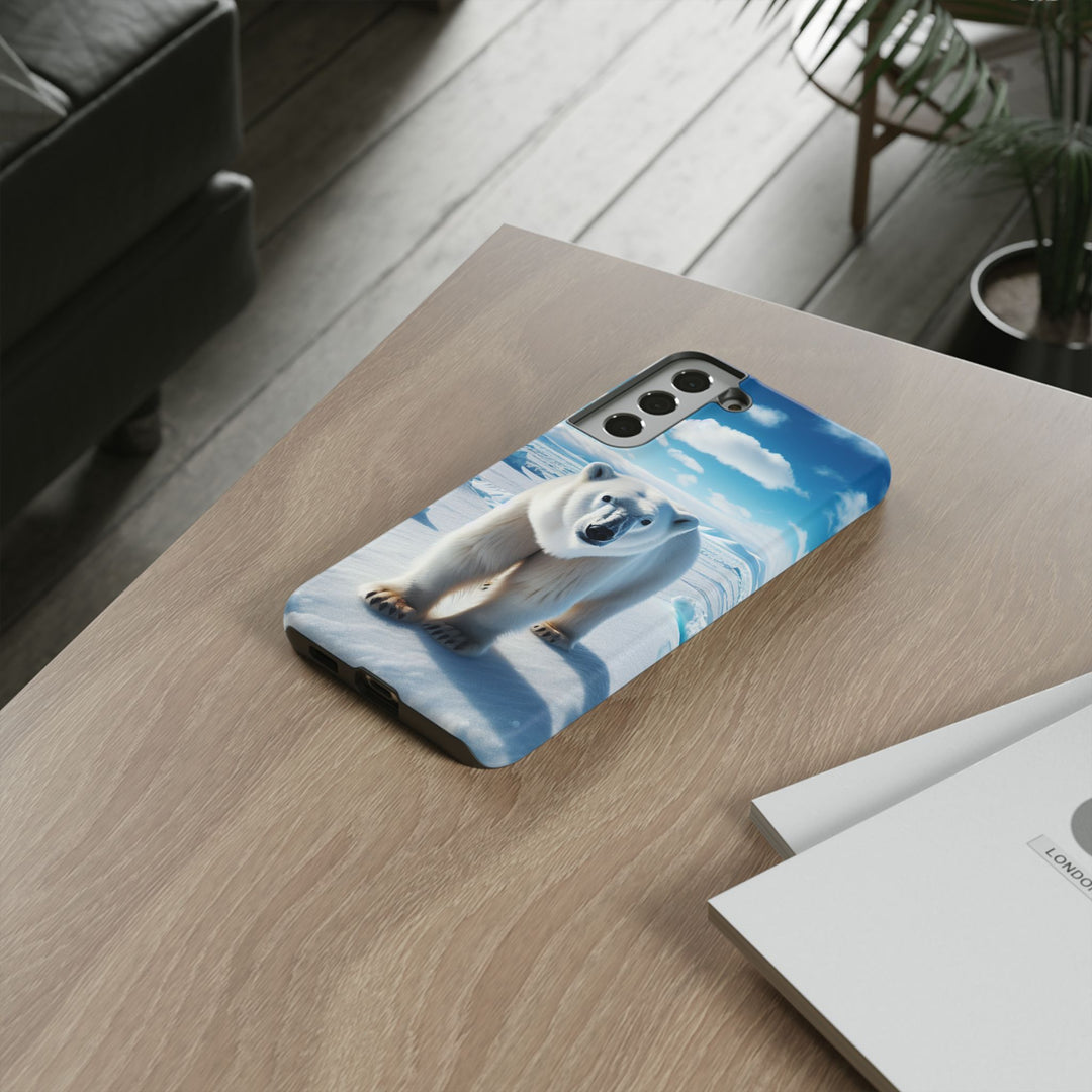 Polar Bear Tough Phone Case - Durable Protector with Arctic Design