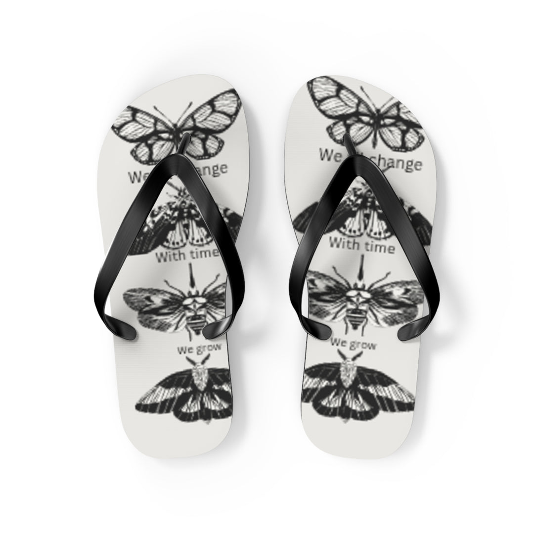Inspirational Butterfly Flip Flops - Embrace Change and Growth