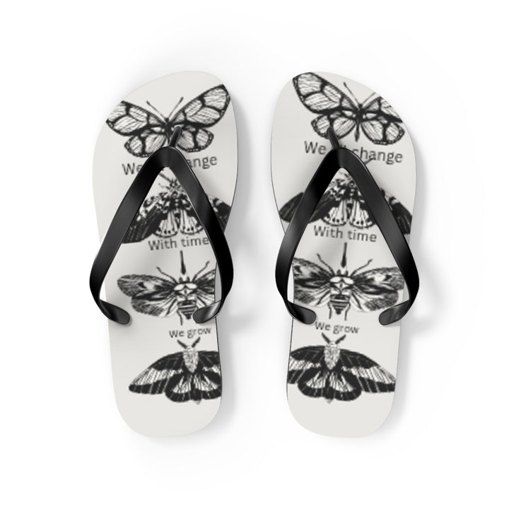 Inspirational Butterfly Flip Flops - Embrace Change and Growth