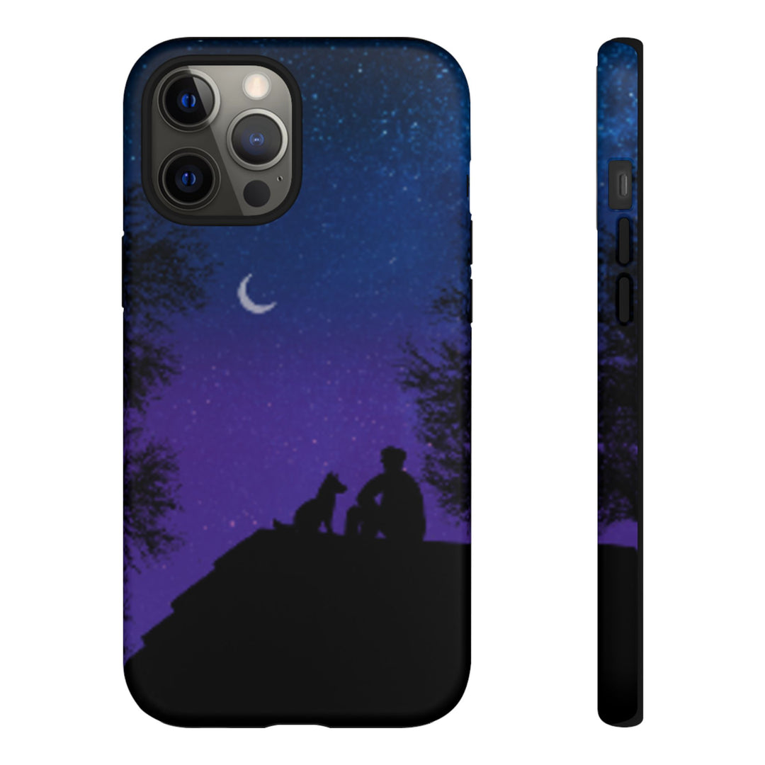 Starry Night Phone Case for Dog Lovers