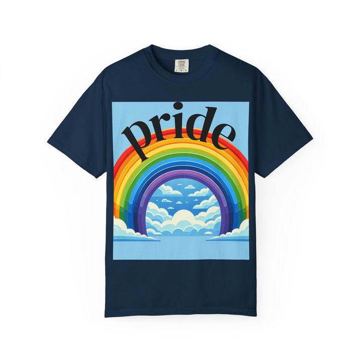 Pride Rainbow T-Shirt | Unisex Garment-Dyed Tee | LGBTQ+ Style, Casual Wear, Gift for Pride Month, Summer Fashion