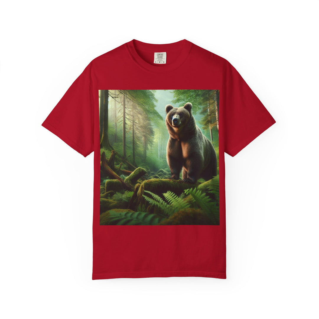 Nature-Inspired Unisex Bear Graphic Tee - Ideal for Outdoor Enthusiasts