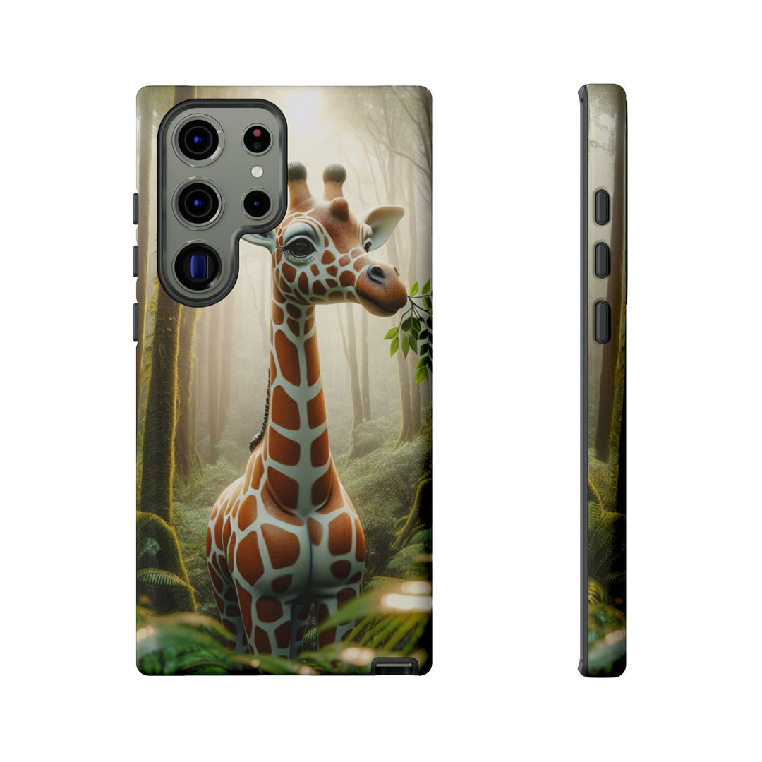 Giraffe Tough Phone Case - Cute Animal Design for Nature Lovers
