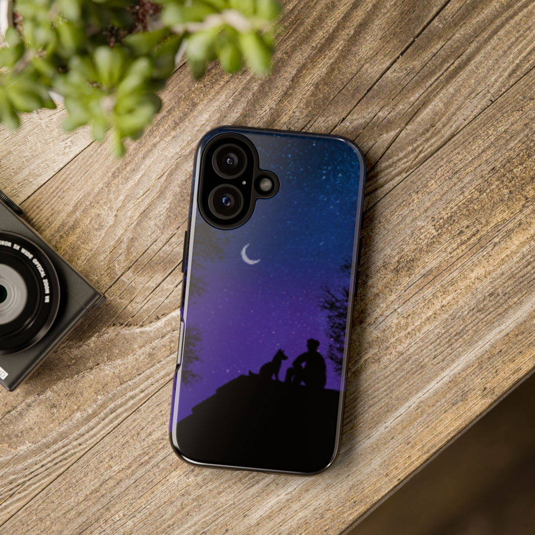 Starry Night Phone Case for Dog Lovers