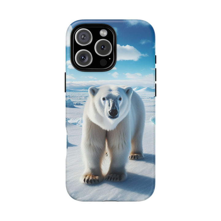 Polar Bear Tough Phone Case - Durable Protector with Arctic Design
