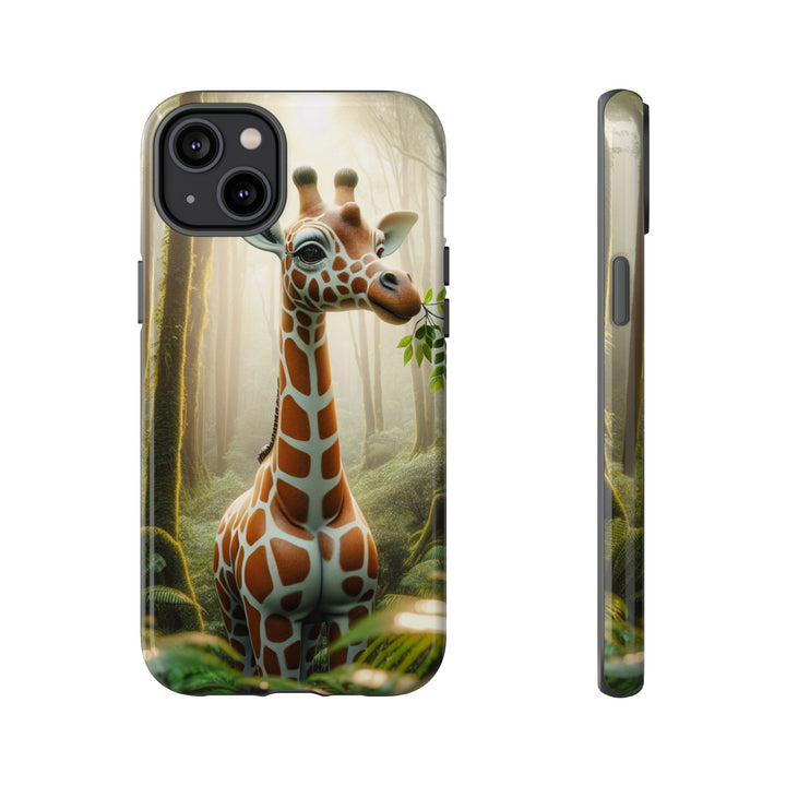 Giraffe Tough Phone Case - Cute Animal Design for Nature Lovers