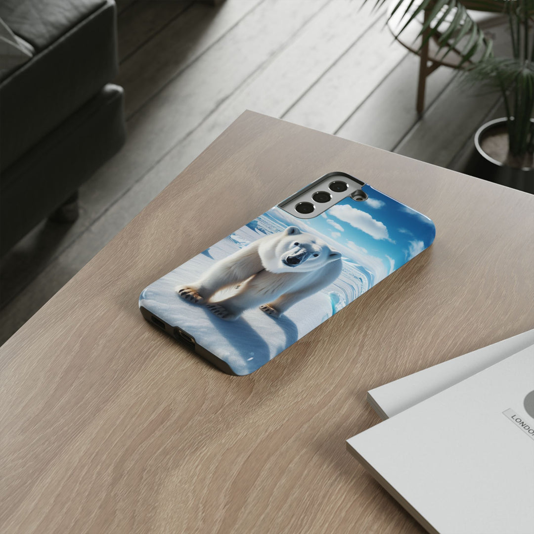 Polar Bear Tough Phone Case - Durable Protector with Arctic Design
