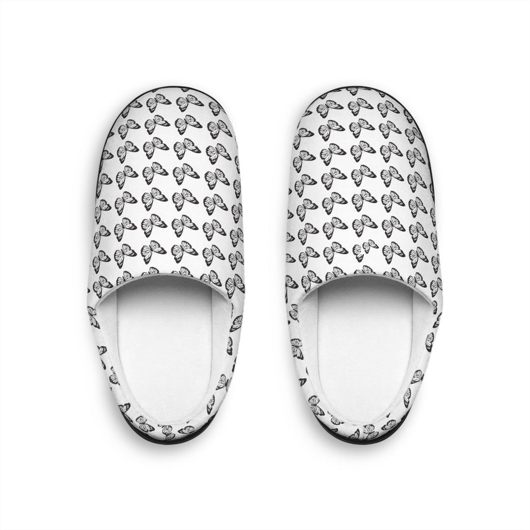 Cozy Butterfly Print Indoor Slippers for Women